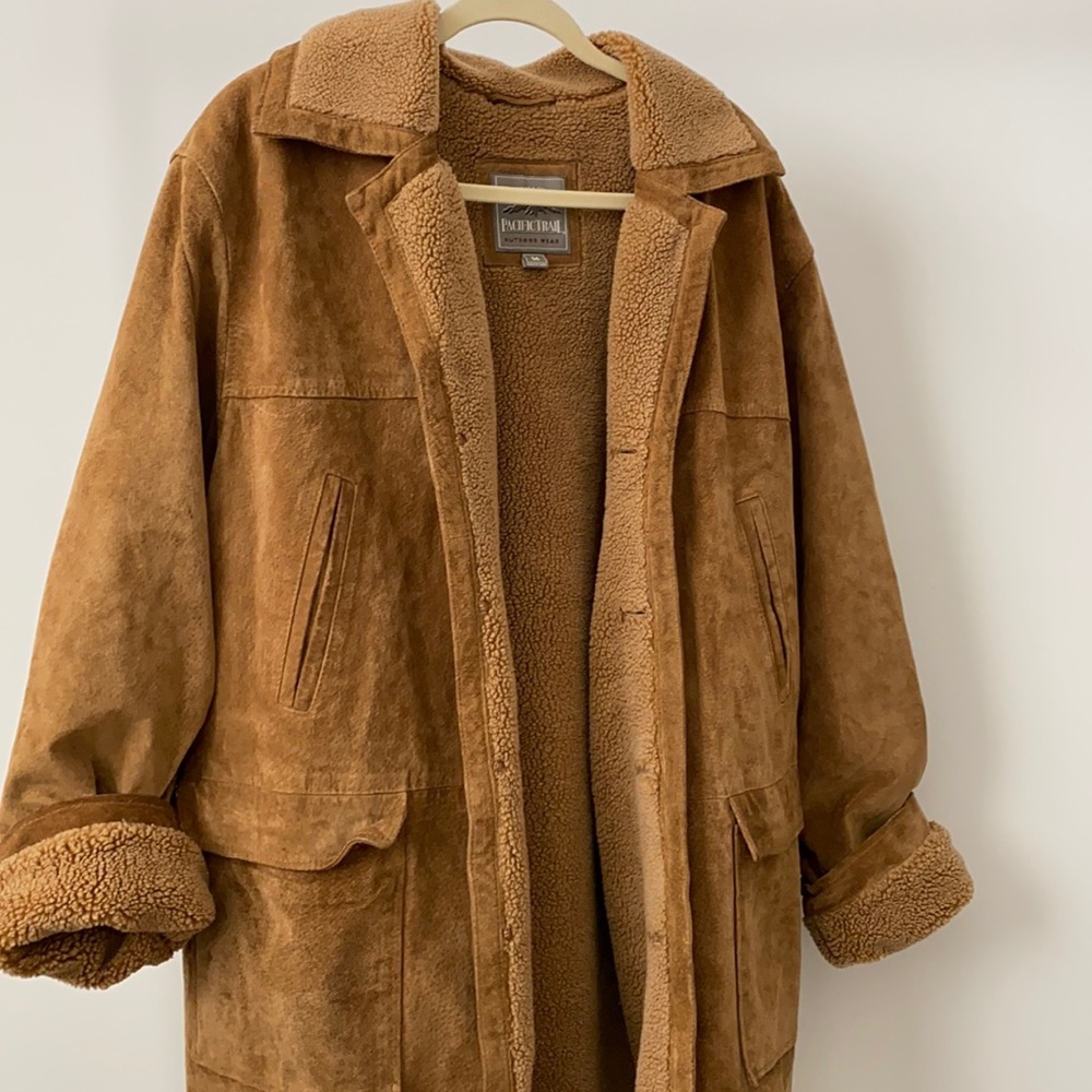 Pacific Trail 100% Genuine Leather Jacket with Sherpa Lining Size: M
